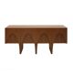 Contemporary Modern Teak and Lemongrass Wood Italian Sideboard
