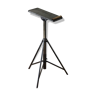 Tablet on industrial tripod