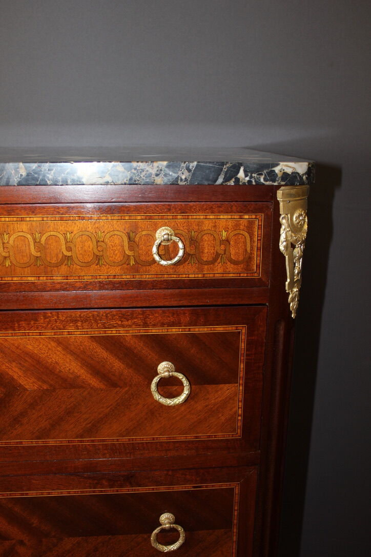 Louis XVI style chiffonnier in mahogany circa 1925