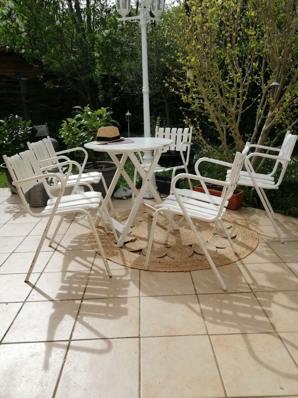 Vintage garden armchairs