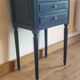 Table de chevet vintage luna — pièce unique