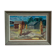 Original Swedish Oil on Panel – “Landscape with Barns” – Vintage & Framed