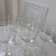 Lot of 6 glasses of crystal wine engraved 20 years
