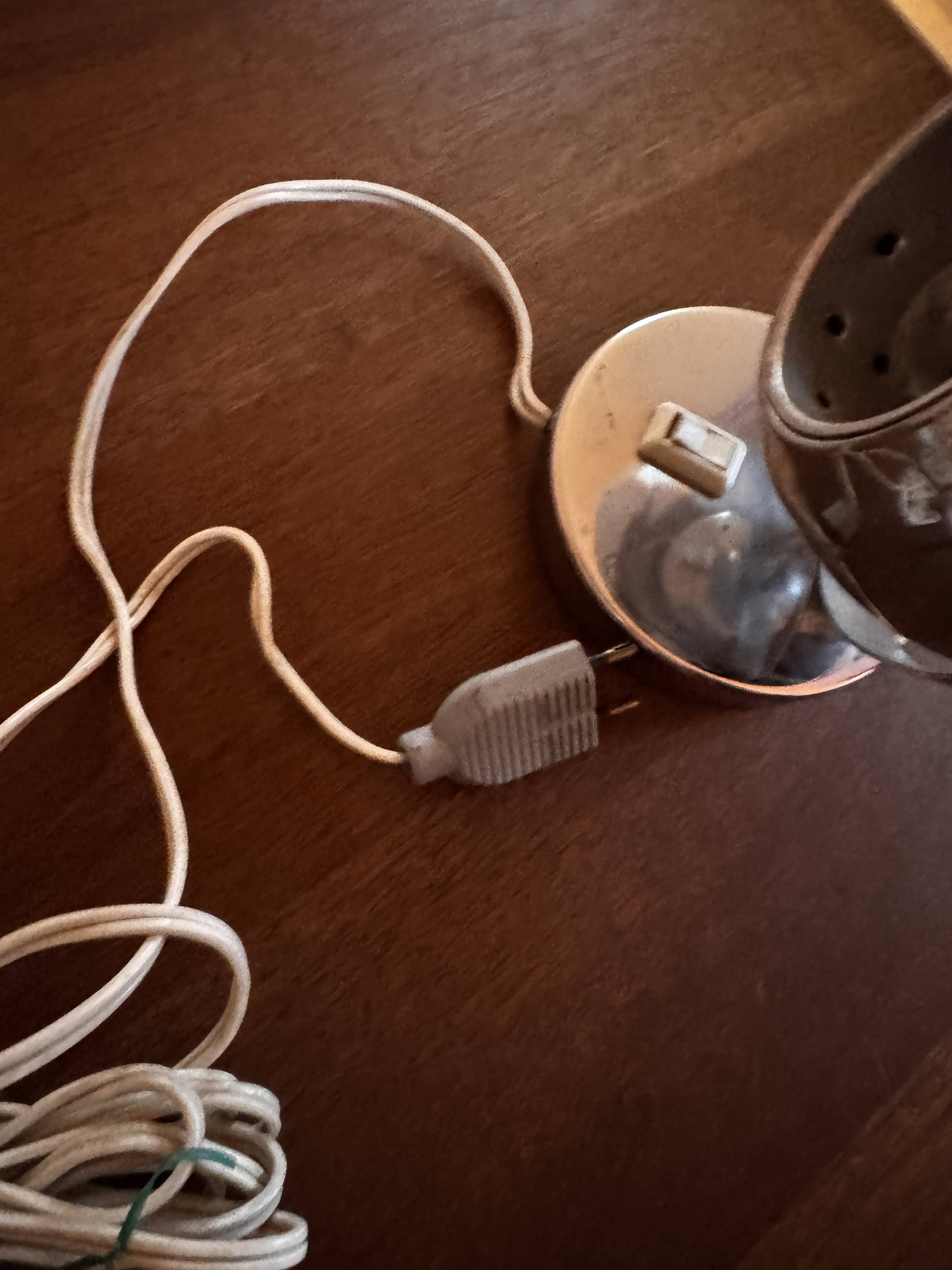 Adjustable chrome spot lamp Space Age – 1970s