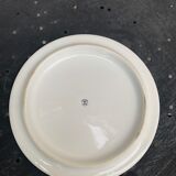 Faience trivet, cashmere pattern centerpiece, vintage 1960, stamp B france