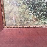 Oil painting on isorel signed M. Höpflinoer, Impressionist.