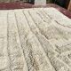 Moroccan Berber rug in ecru 300x200 cm, handmade rug with geometric design.