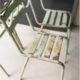 Set of 4 metal chairs