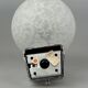 60s 70s Wall Lamp Globe Lamp Chrome & Glass German Space Age Design
