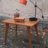 Vintage oak side coffee table in 50-year-round