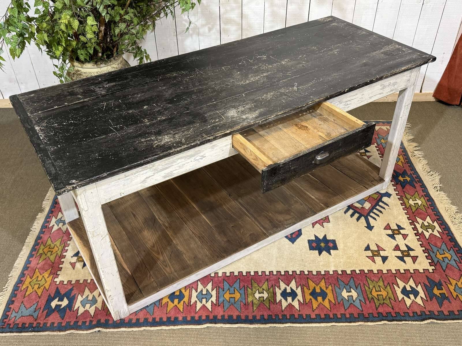 1930s draper's table in fir and chestnut