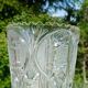 Cut glass vase in Art Deco style
