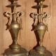 Pair of candlesticks deco amphora in regulated XIX early XXè