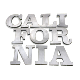 Ten letters sign in zinc material