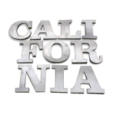 Ten letters sign in zinc material