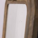 EARLY 20TH CENTURY GOLDEN WOODEN WALL MIRROR DECORATED IN BAROQUE STYLE