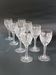 Huit verres à pied cristal taillé Saint Louis