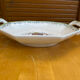 Old style moustiers plate white ceramic polychrome decor vintage