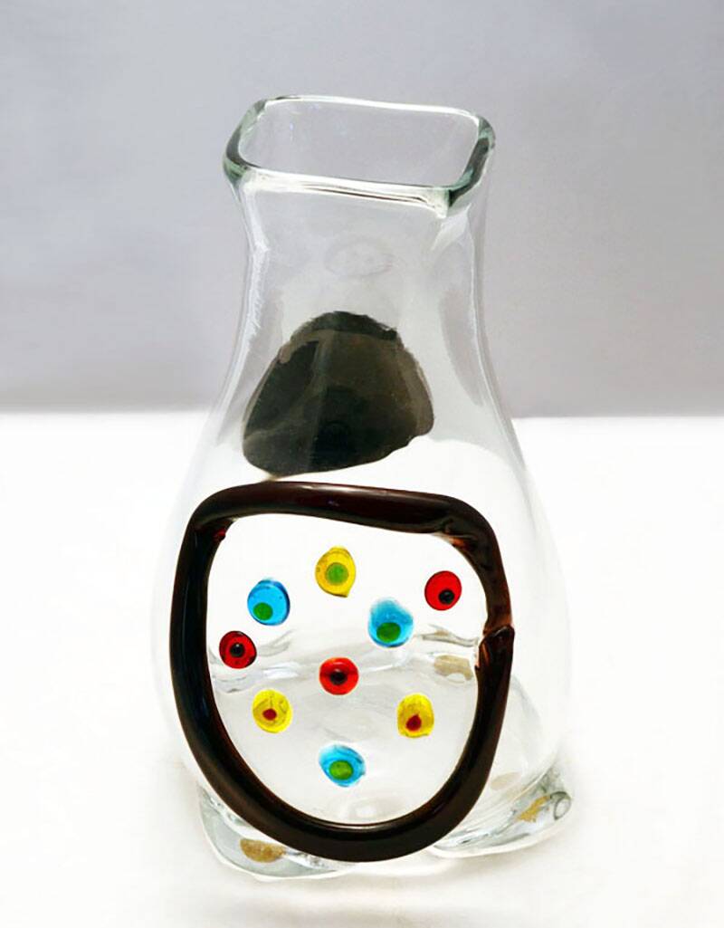 Fulvio Bianconi 'Spring' vase for Mazzega Murano, 1970s
