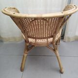 Bench set & rattan chair