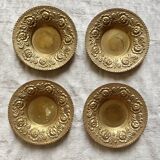 Flat golden candlesticks