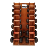60s dumbbell wall display