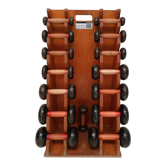 60s dumbbell wall display