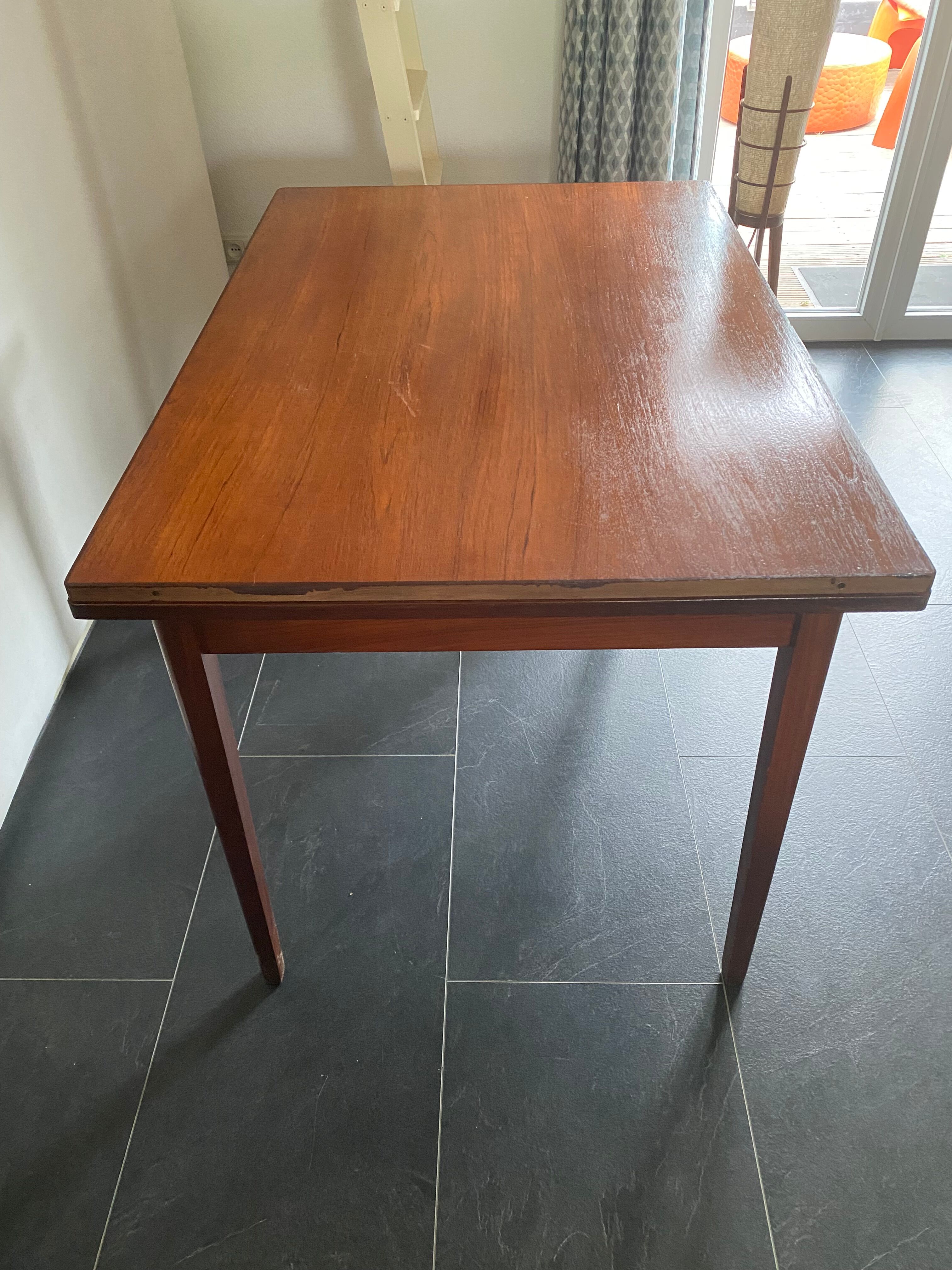 Vintage Teak Expandable Dining Table