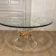 Lily table in plexiglass and gilded metal, 1970