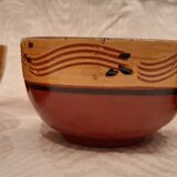 Lot of six terracotta ramekins glazed diameter 11cm TBE