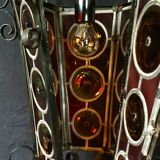 Lanterne fer forgé et vitraux