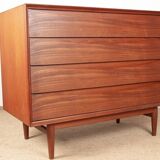 Danish teak chest of drawers, 4 drawers by Arne Vodder for Sibast 1960.
