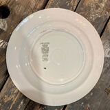 Digoin Sarreguemine red plate