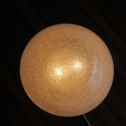 Italian domed ceiling or wall light in frosted Mazzega Murano glass, 1960s
