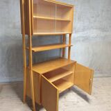 Mid century wall shelf bookcase by František Jirák for Tatra nábytok, 1960´s
