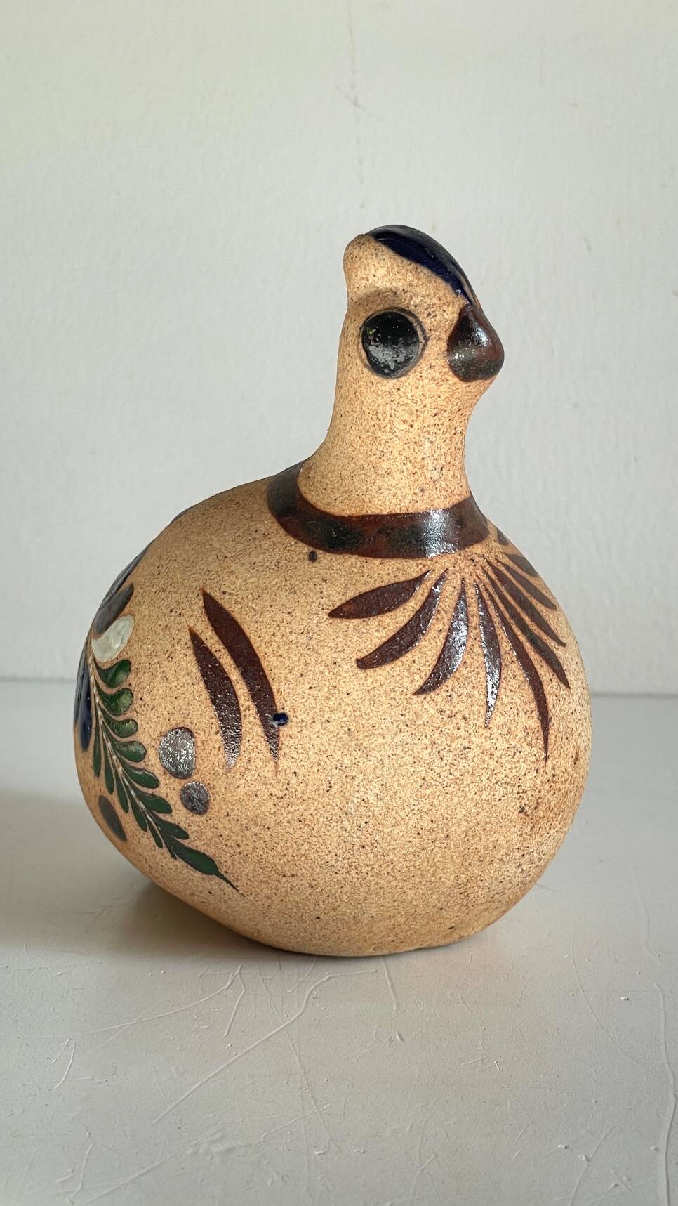 Bird handmade stoneware mexico vintage
