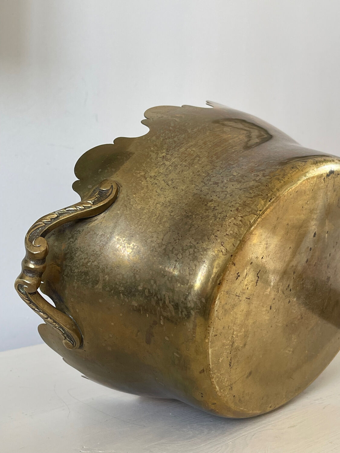 Napoleon III brass cache pot.