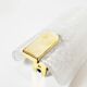 Large pair of wall lamps in brass & glass by Hillebrand