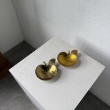 Brass "apple" pocket watch