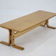 1970s Beech Bench/Planter Stand Czechoslovakia