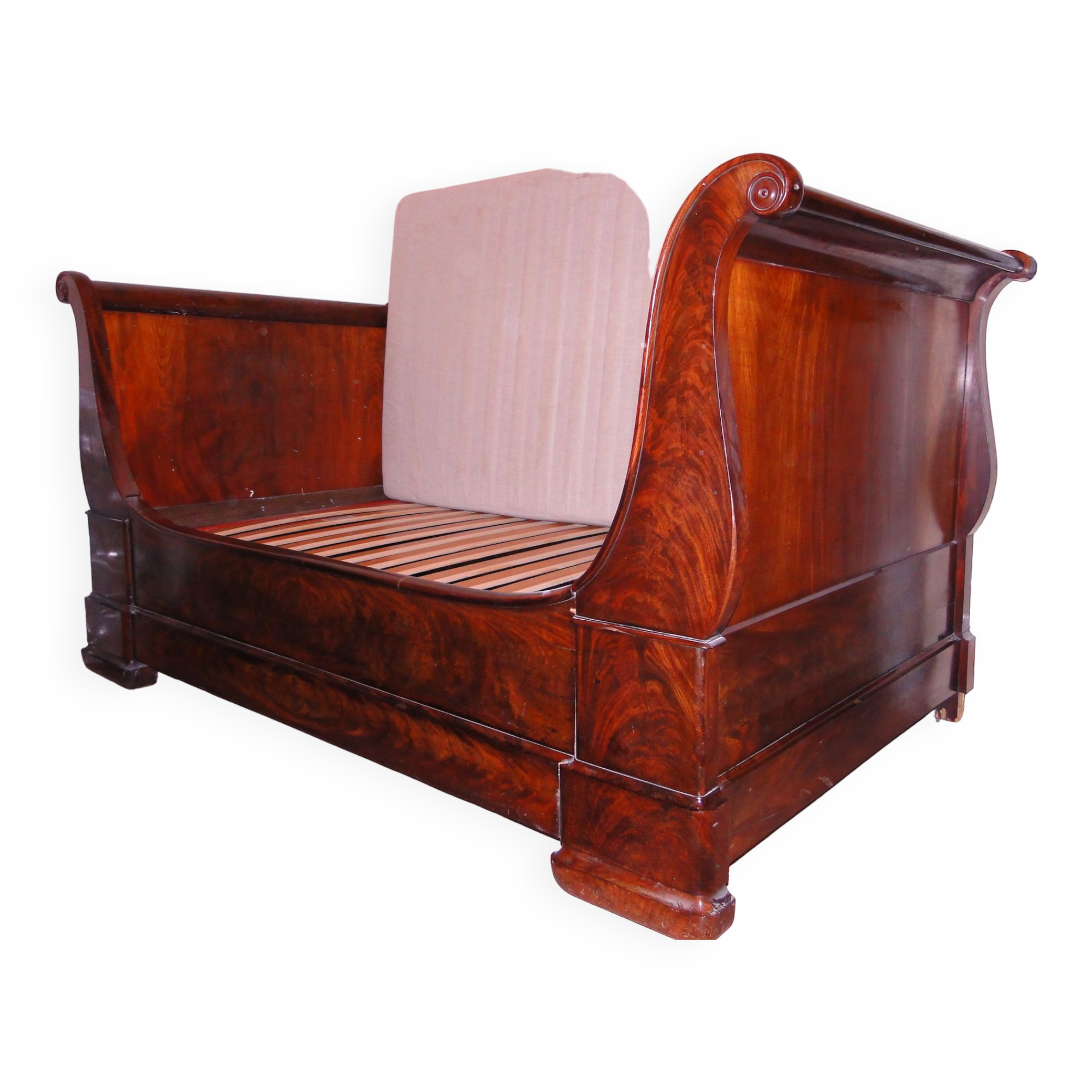 Louis Philippe Sleigh Bed