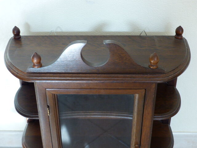 Solid wooden wall shelf