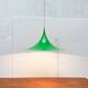 Semi-model tulip pendant lamp green space Danish mid-century by Claus Bondrup and Torsten Thorup for Fog & Mørup, 1960s, set of 2