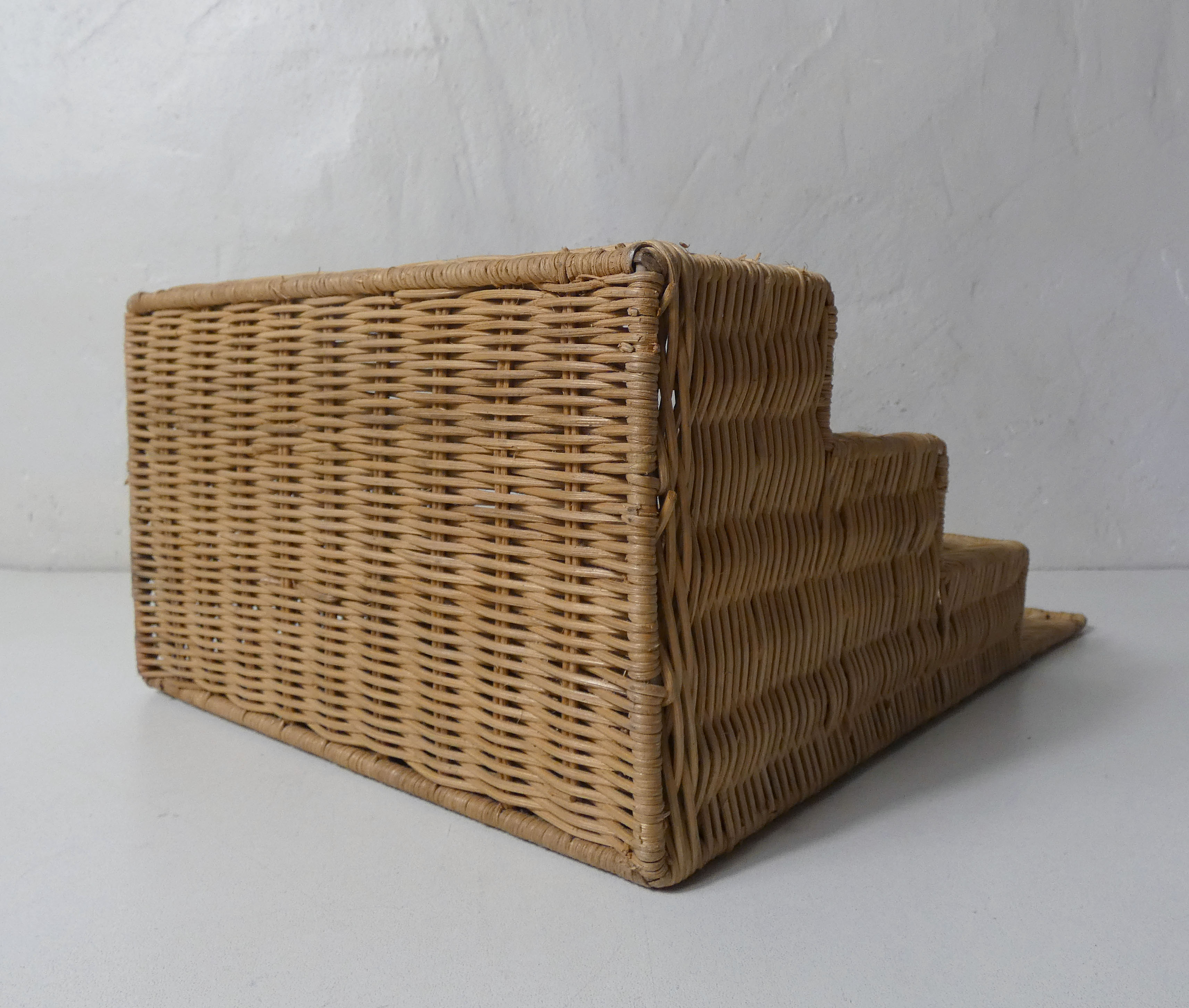 Rattan mail holder