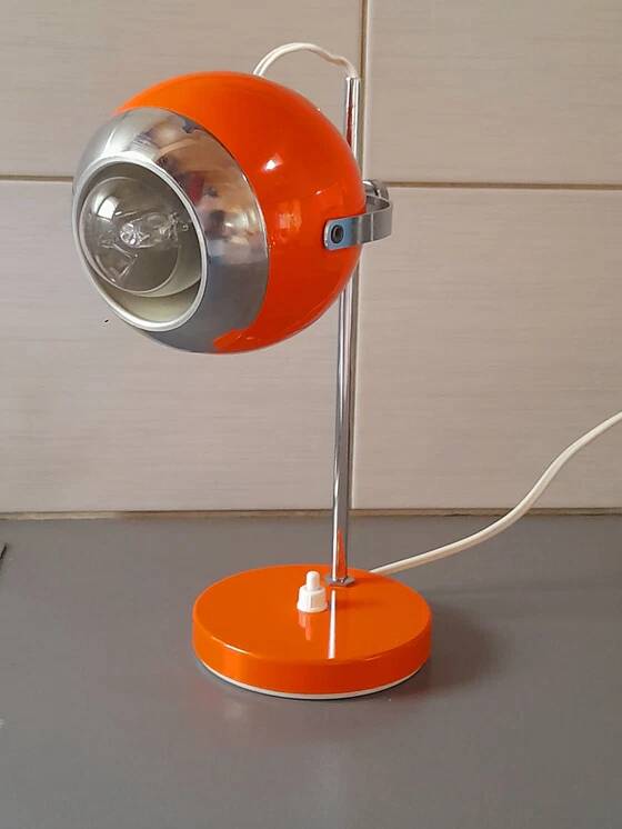 Orange Eye Ball Lamp 1970