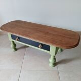 Antique coffee table in solid oak from the early 20th century