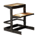 Illuminated side table in wrought iron, France, circa 1970.
