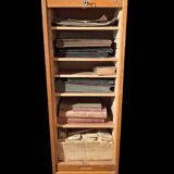 Curtain filing cabinet