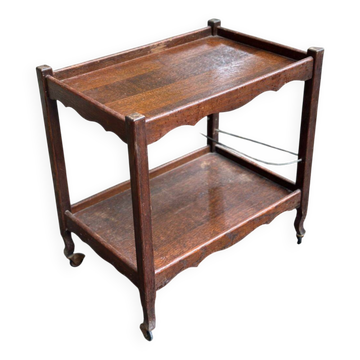 Vintage rolling bar side table from the 1930s.