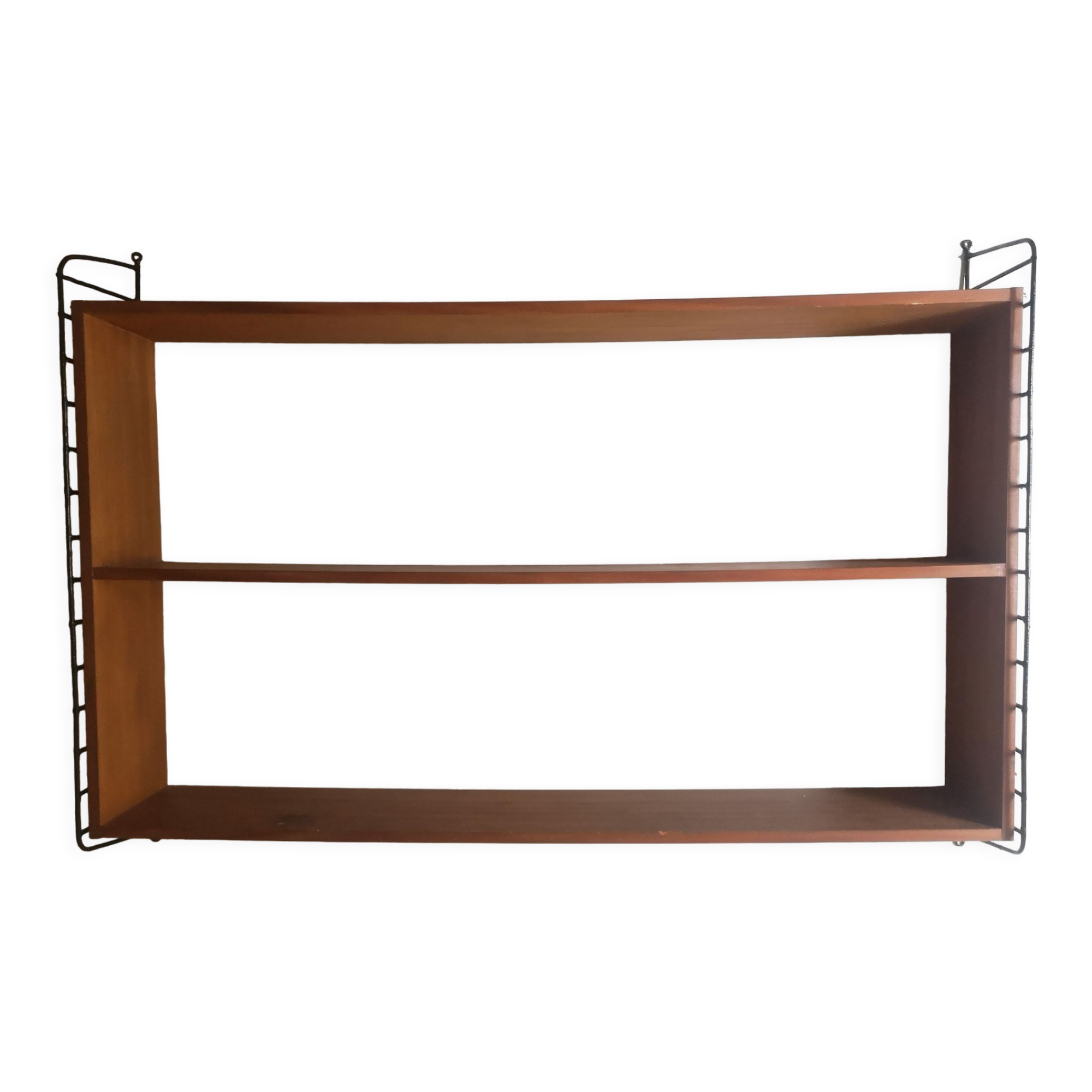 Wall mounted floor wired wood and metal string 1960